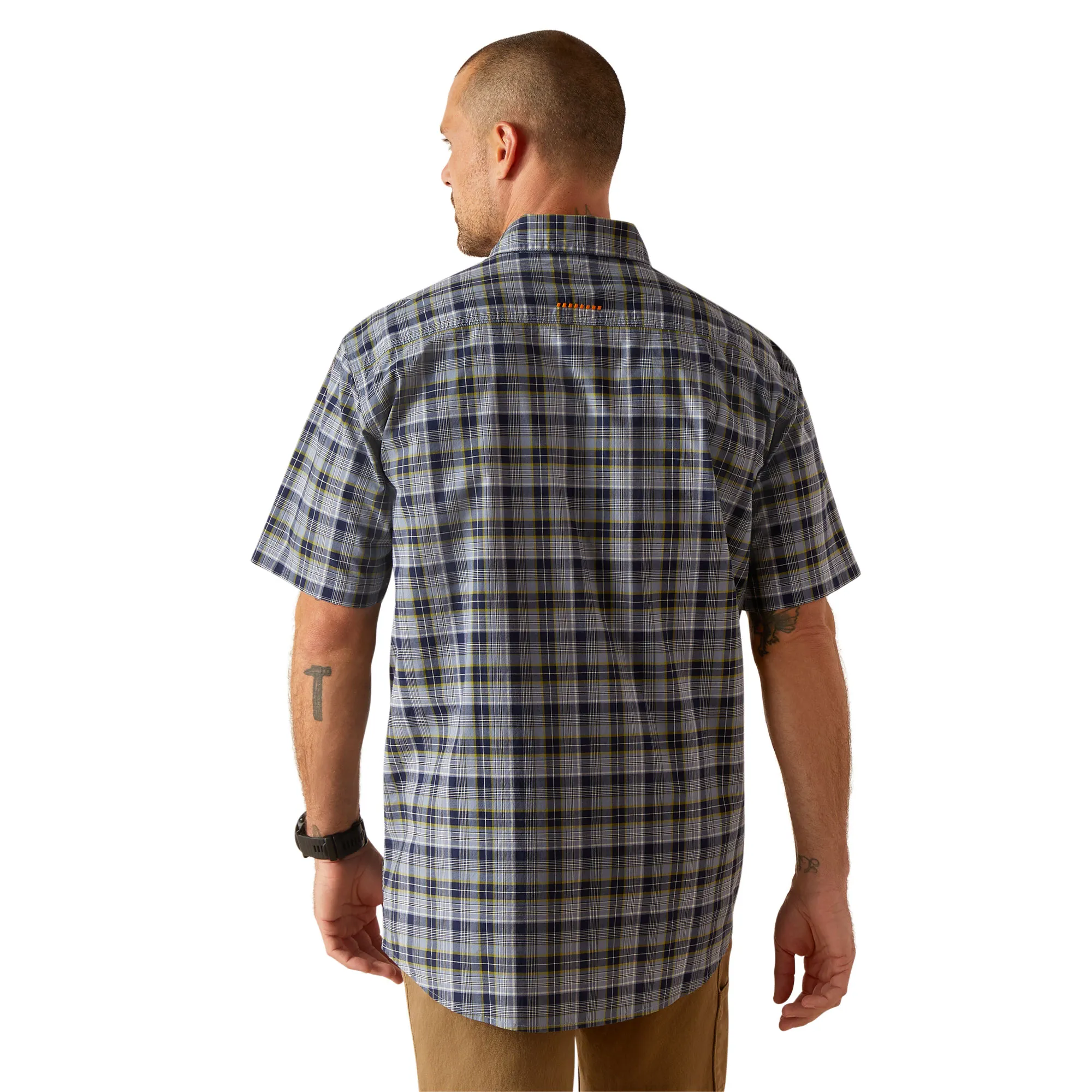 Ariat Men's Rebar Made Tough DuraStretch Short Sleeve Work Shirt sold by Work World product image thumbnail 2