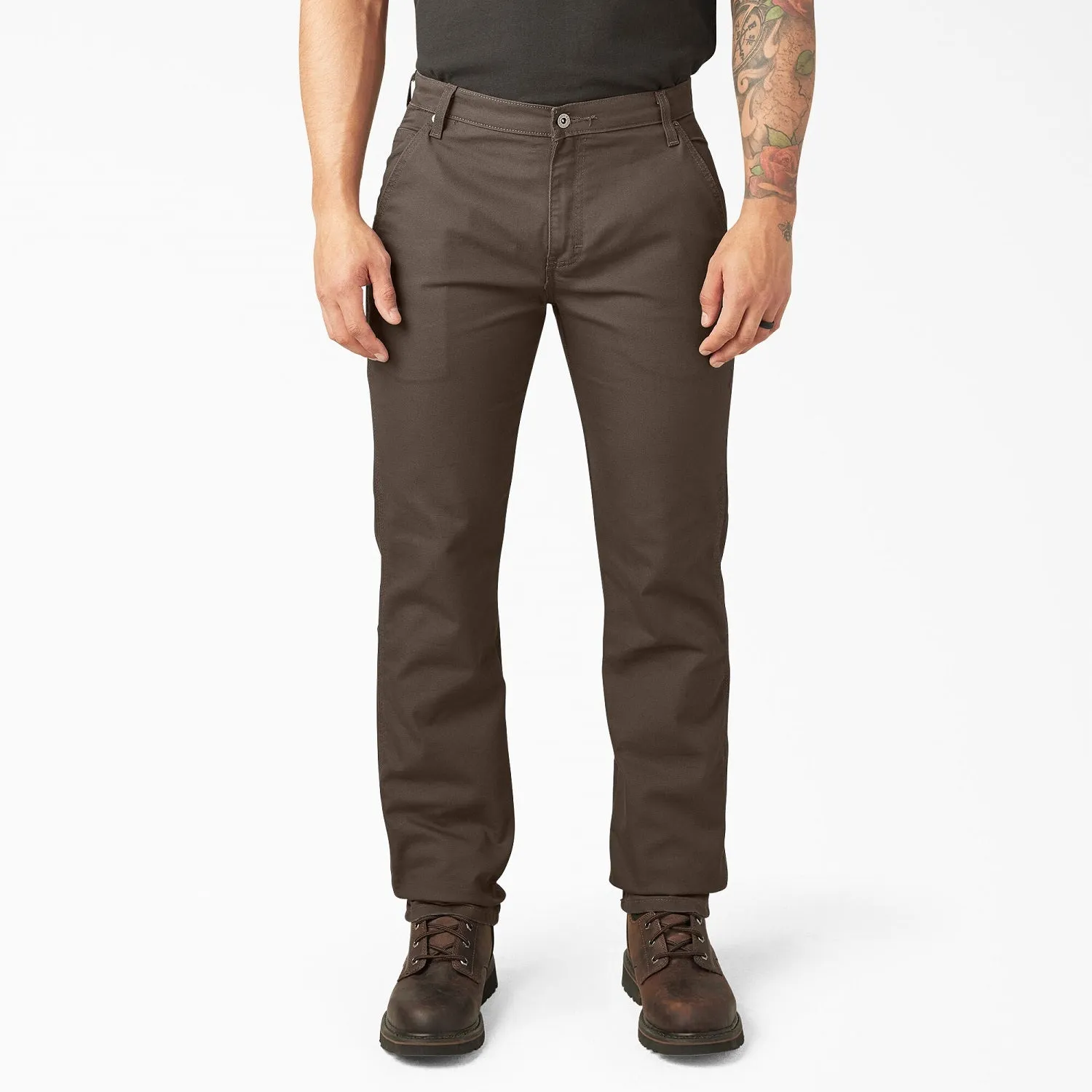 Dickies Men's FLEX Regular Fit Duck Carpenter Pant_Stonewashed Mushroom sold by Work World
