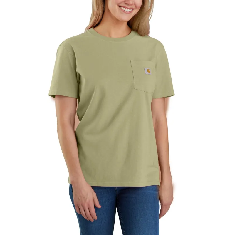 Carhartt Women's Short Sleeve Pocket T-Shirt_Dried Clay sold by Work World