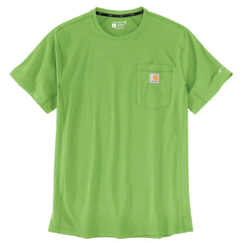 Carhartt Men's Force® Relaxed Fit Midweight Short Sleeve Pocket Tee_Bamboo sold by Work World