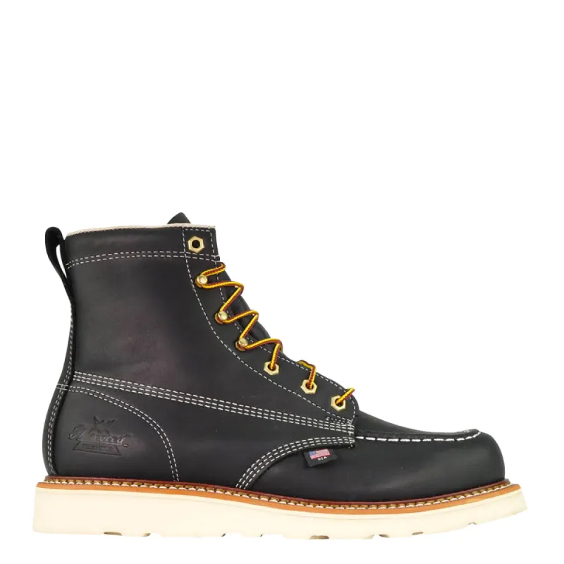 Thorogood Men's American Heritage MAXWear Wedge™ 6" Soft Toe Work Boot_Black sold by Work World