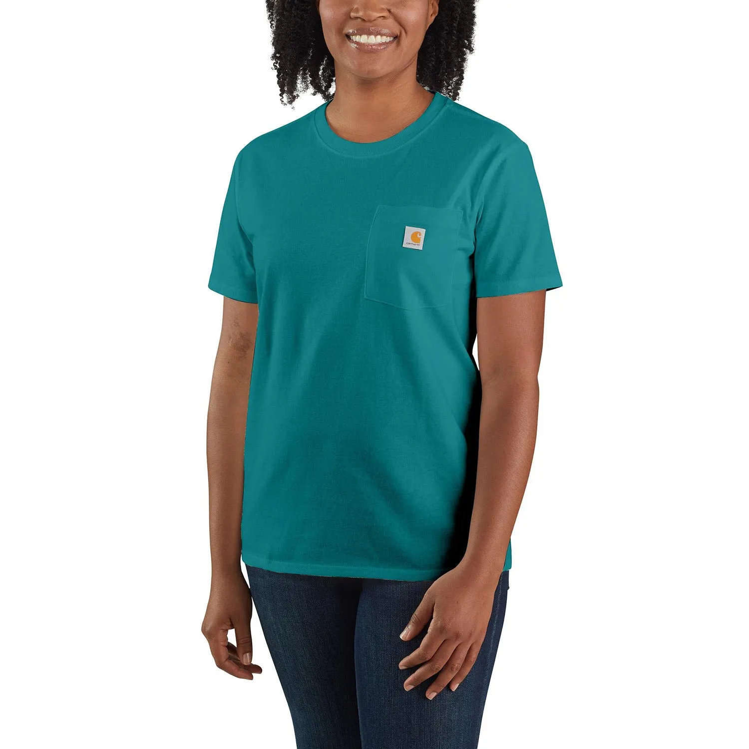 Carhartt Women's Pocket Short Sleeve T-Shirt_Shaded Spruce sold by Work World