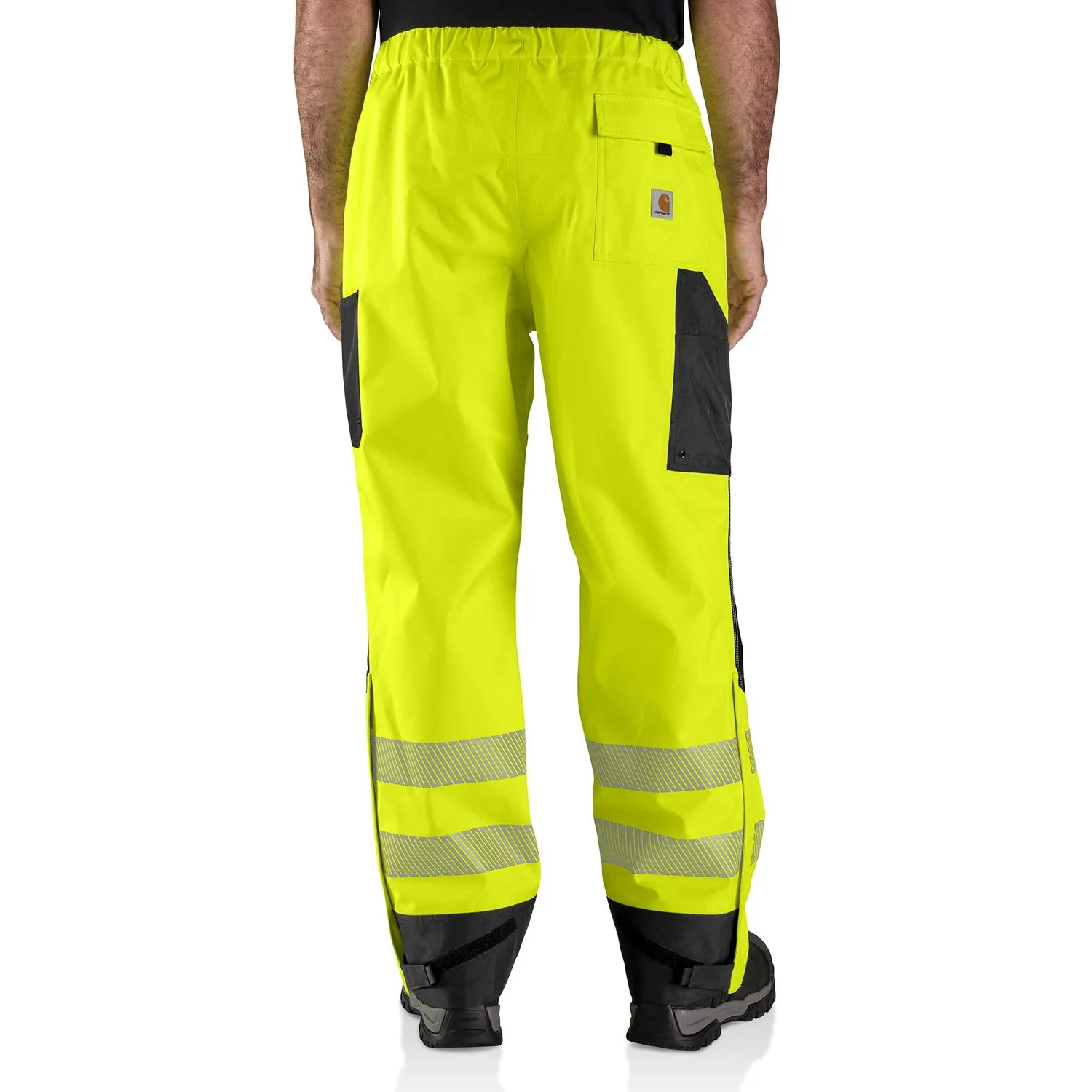 Carhartt Men's Storm Defender Class E Waterproof Hi-Vis Double-Front Pant sold by Work World product image thumbnail 3