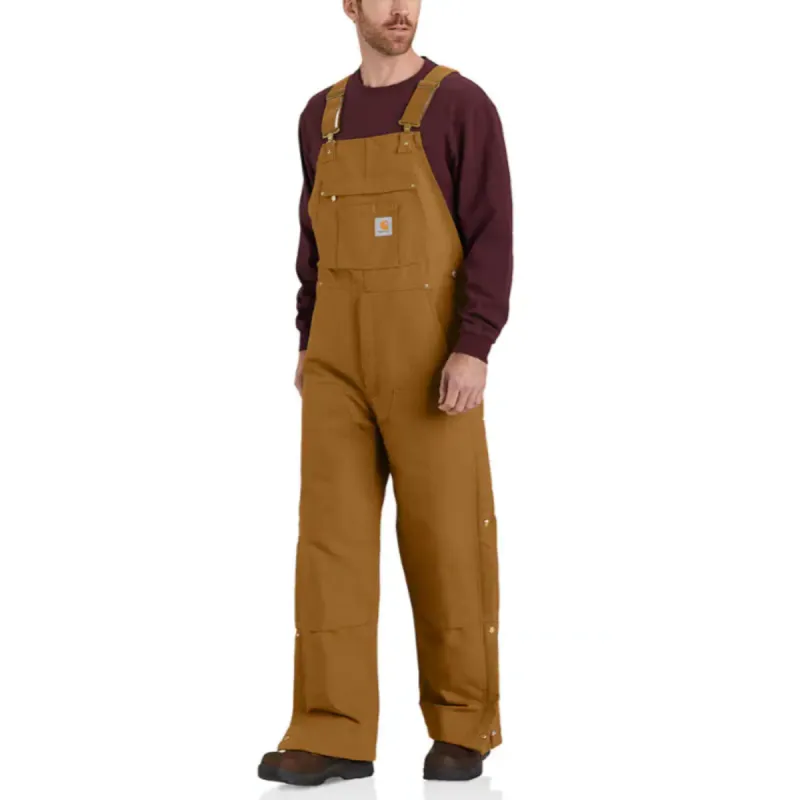 Carhartt Men's Loose Fit Firm Duck Insulated Bib sold by Work World