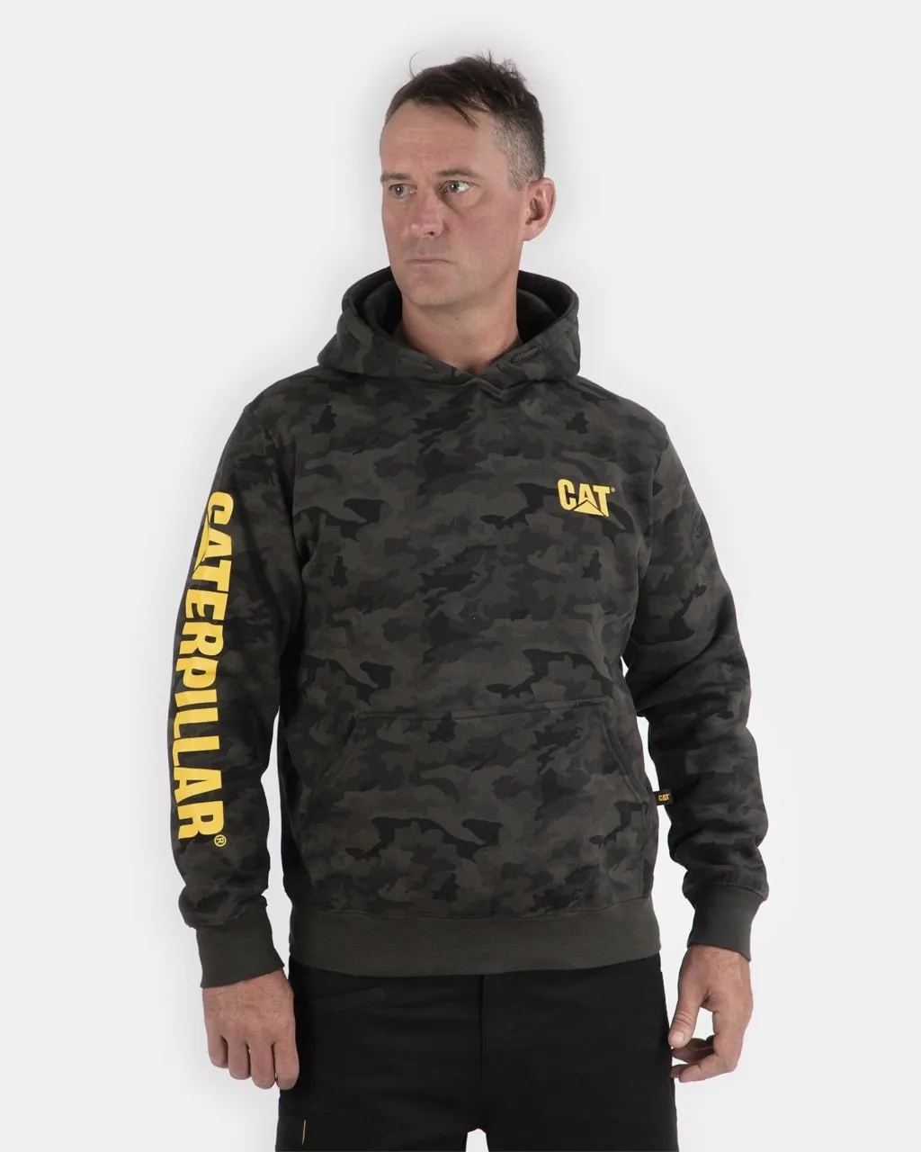 CAT Men's Banner Logo Hooded Sweatshirt sold by Work World product image thumbnail 3