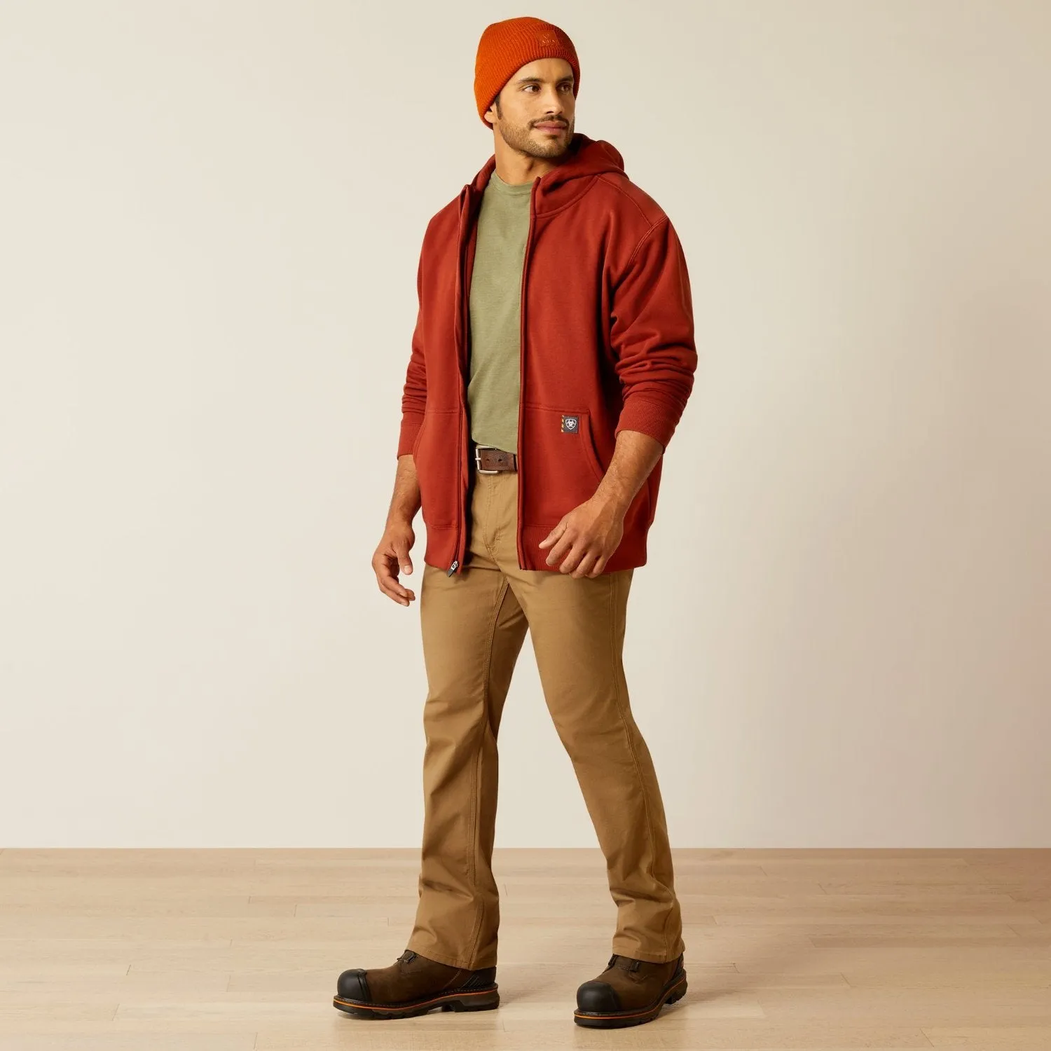 Ariat Men's Rebar Born For This Full-Zip Hoodie sold by Work World product image thumbnail 4