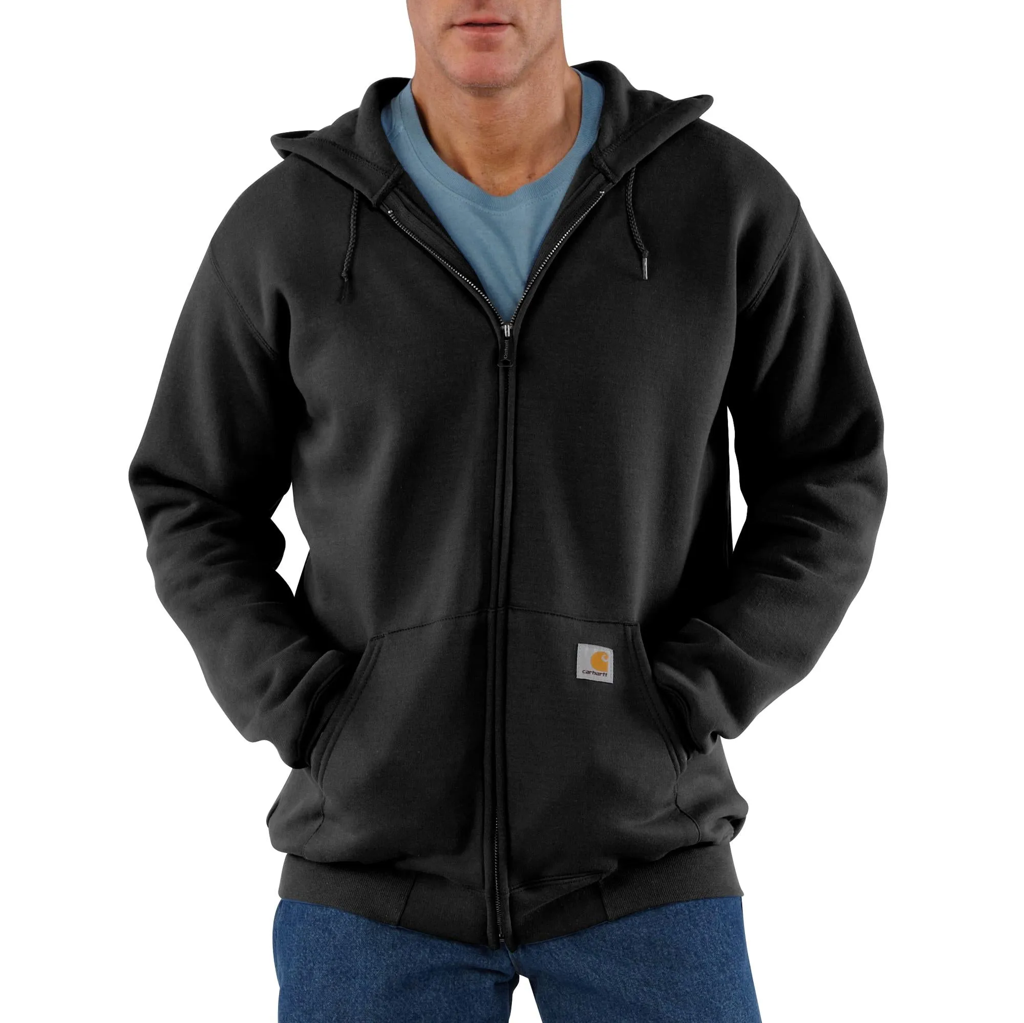 Carhartt Men's Midweight Zip Hooded Sweatshirt_Black sold by Work World