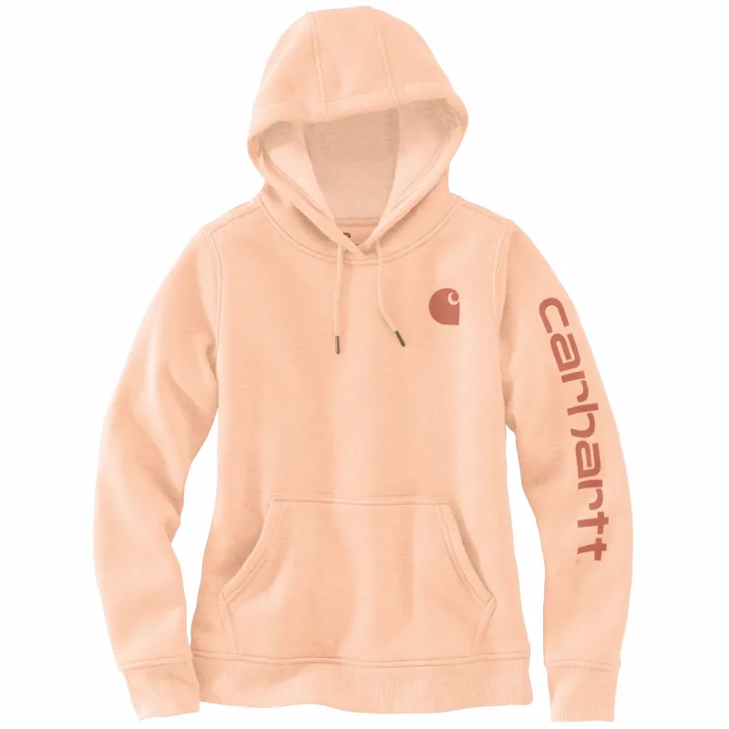 Carhartt Women's Clarksburg Graphic Sleeve Hoodie_Cantaloupe sold by Work World
