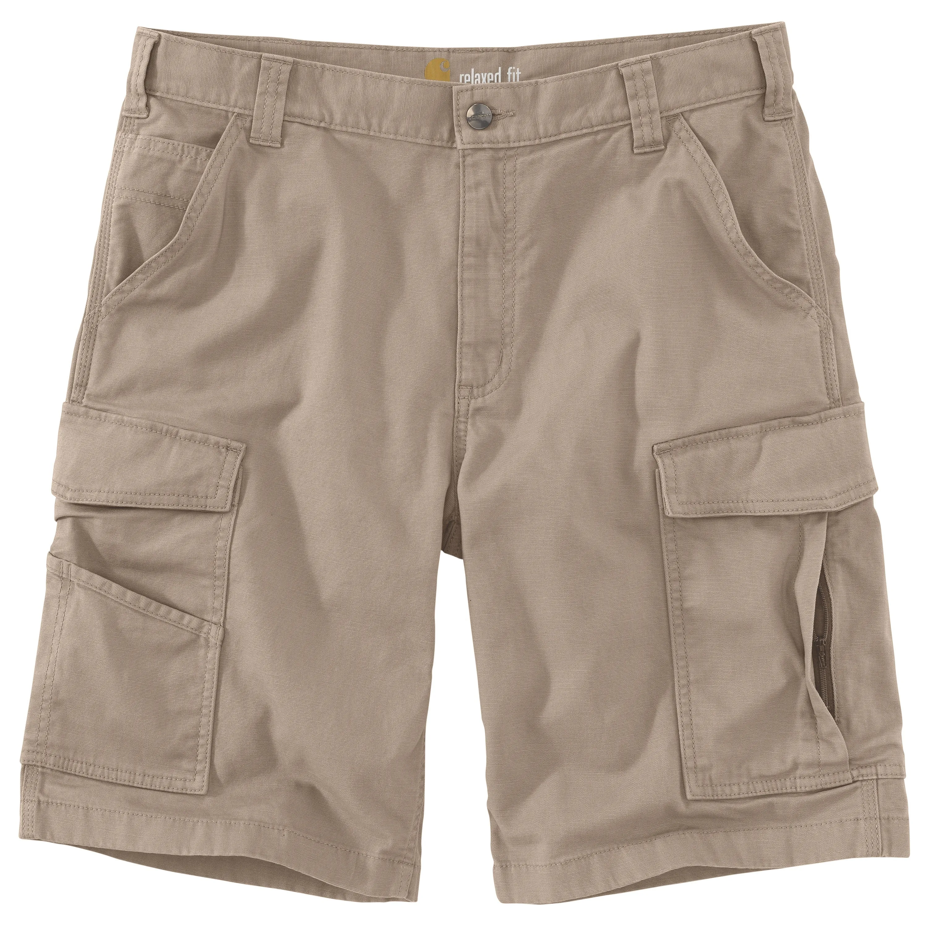 Carhartt Men's Rugged Flex® Relaxed Fit Canvas Cargo Work Short_Tan sold by Work World