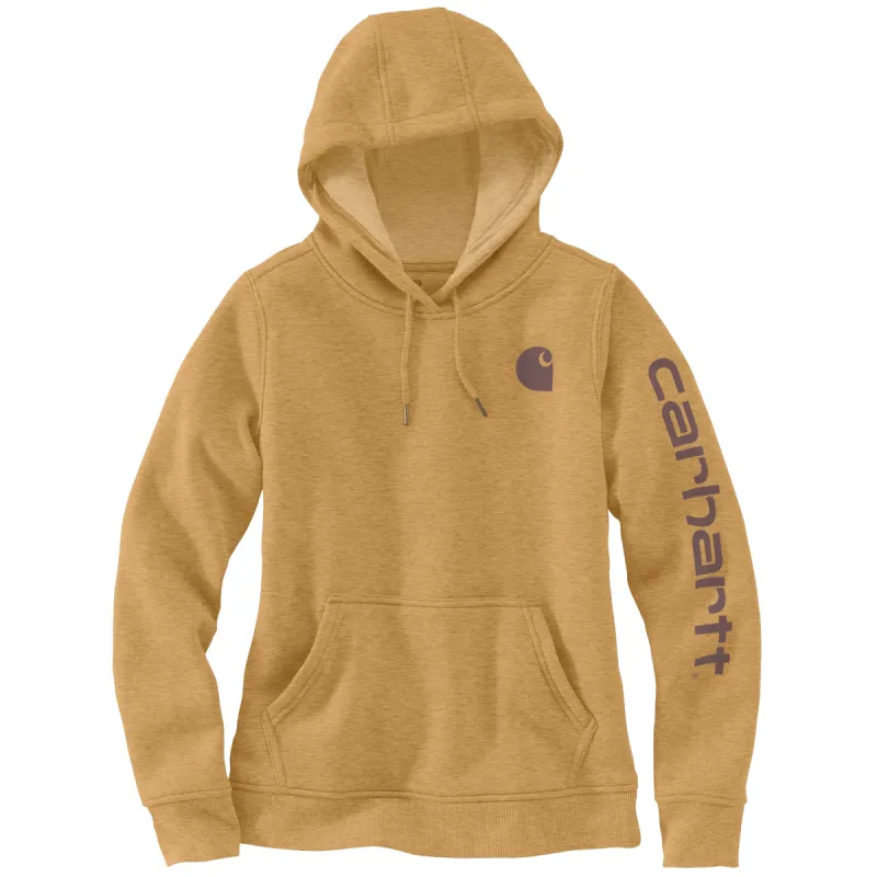 Carhartt Women's Clarksburg Graphic Sleeve Hoodie_Yellowstone Heather sold by Work World