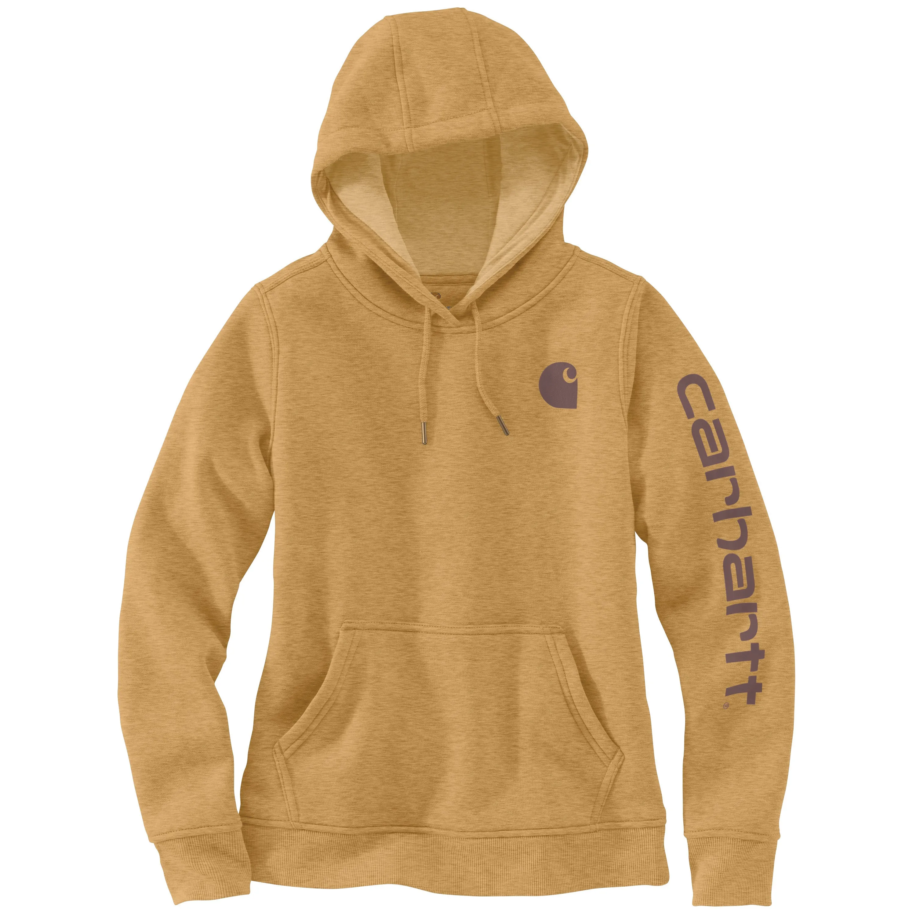 Carhartt Women's Clarksburg Graphic Sleeve Hoodie_Yellowstone Heather sold by Work World