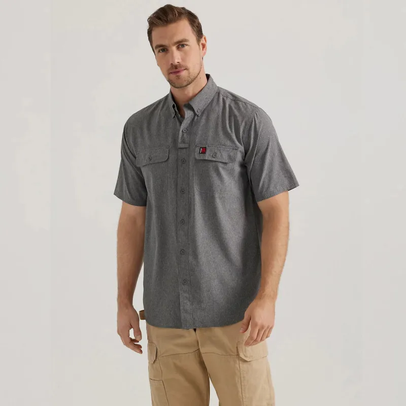 Wrangler® RIGGS® Men's Lightweight Moisture-Wicking Short Sleeve Work Shirt sold by Work World