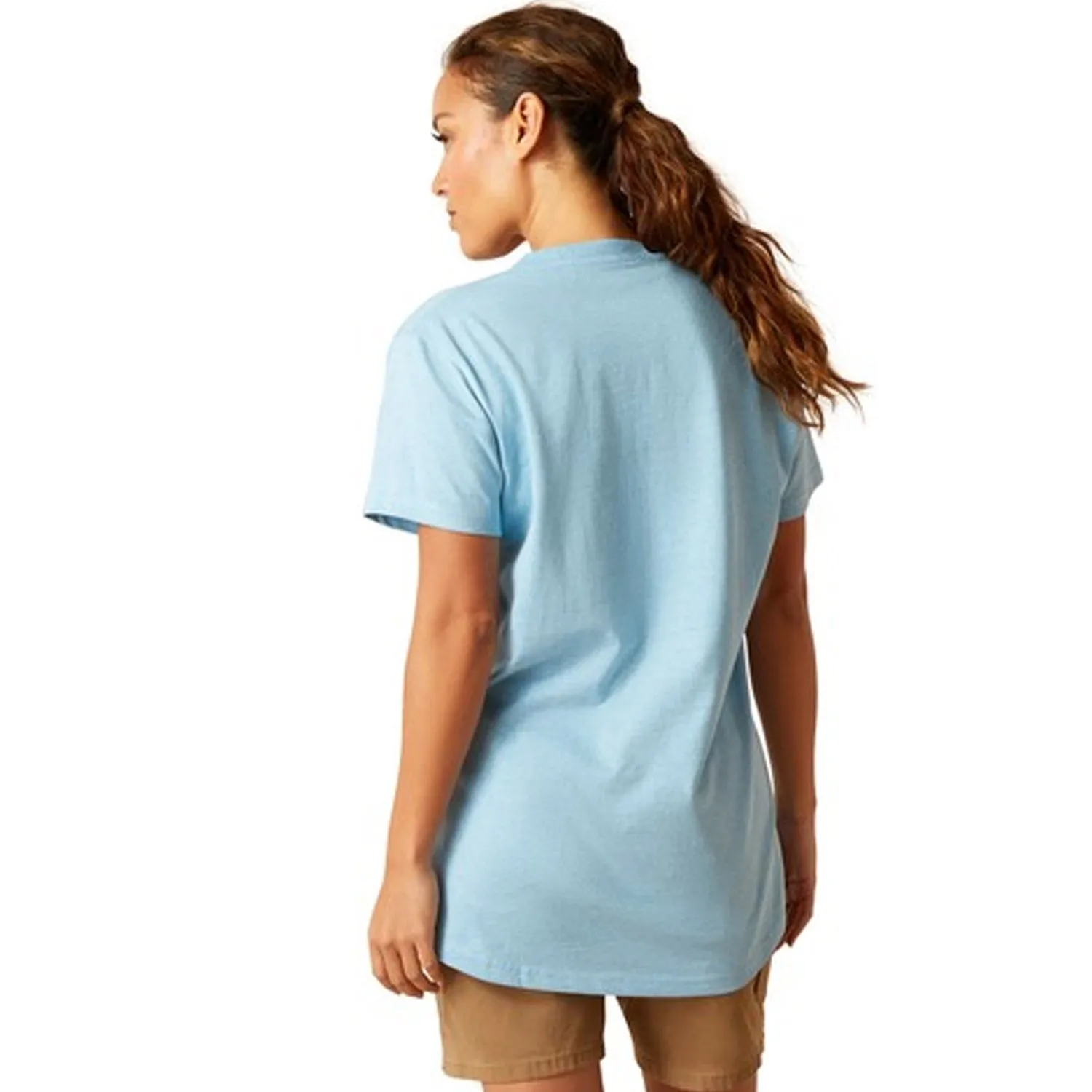 Ariat Women's Rebar Cotton Strong Pocket V-Neck T-Shirt sold by Work World product image thumbnail 3