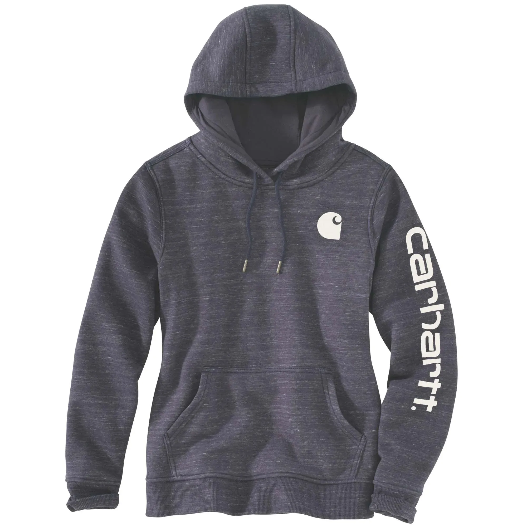 Carhartt Women's Clarksburg Graphic Sleeve Hoodie_Navy Space Dye sold by Work World product image thumbnail 2