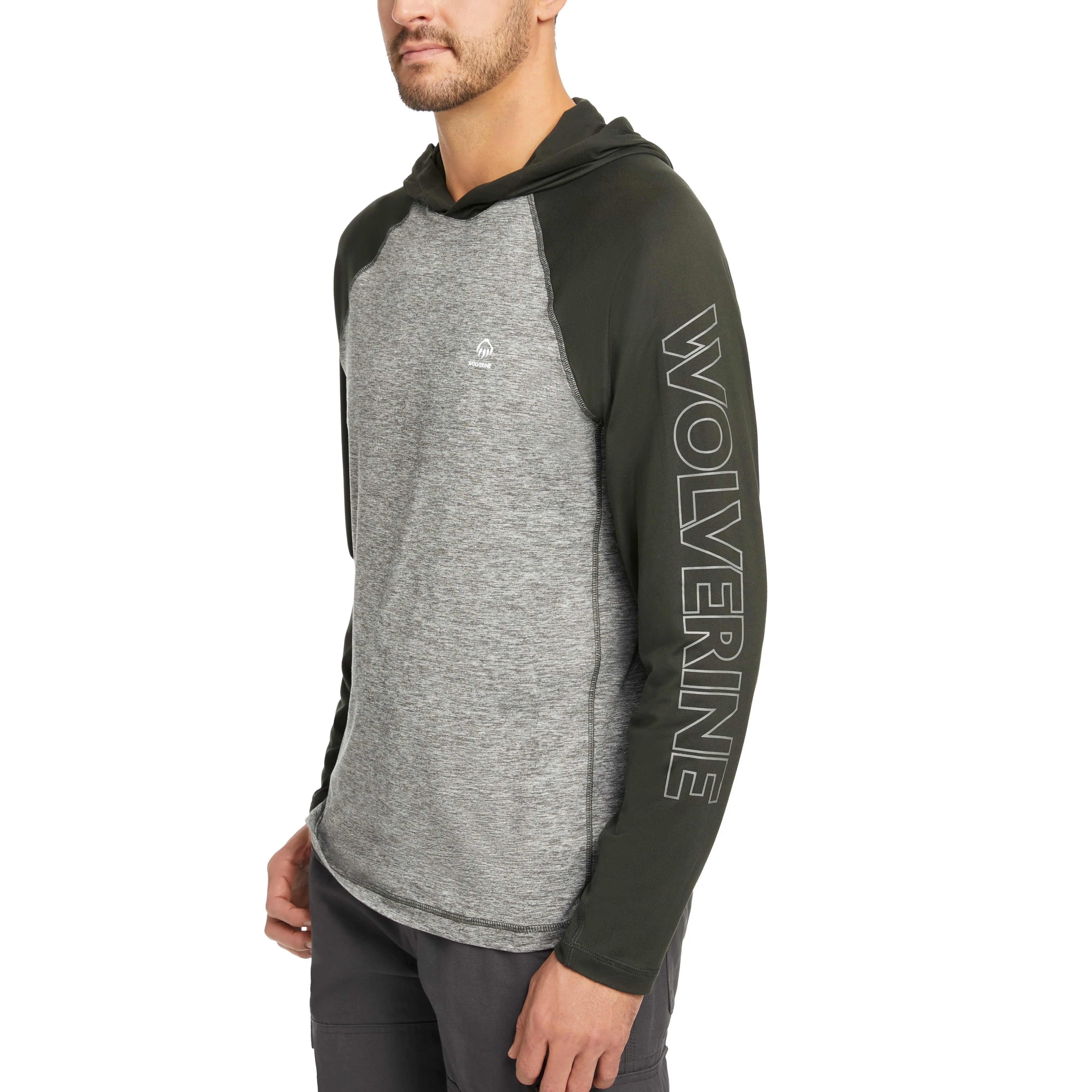 Wolverine Men's Sun-Stop Eco Hooded Long Sleeve Shirt sold by Work World product image thumbnail 3