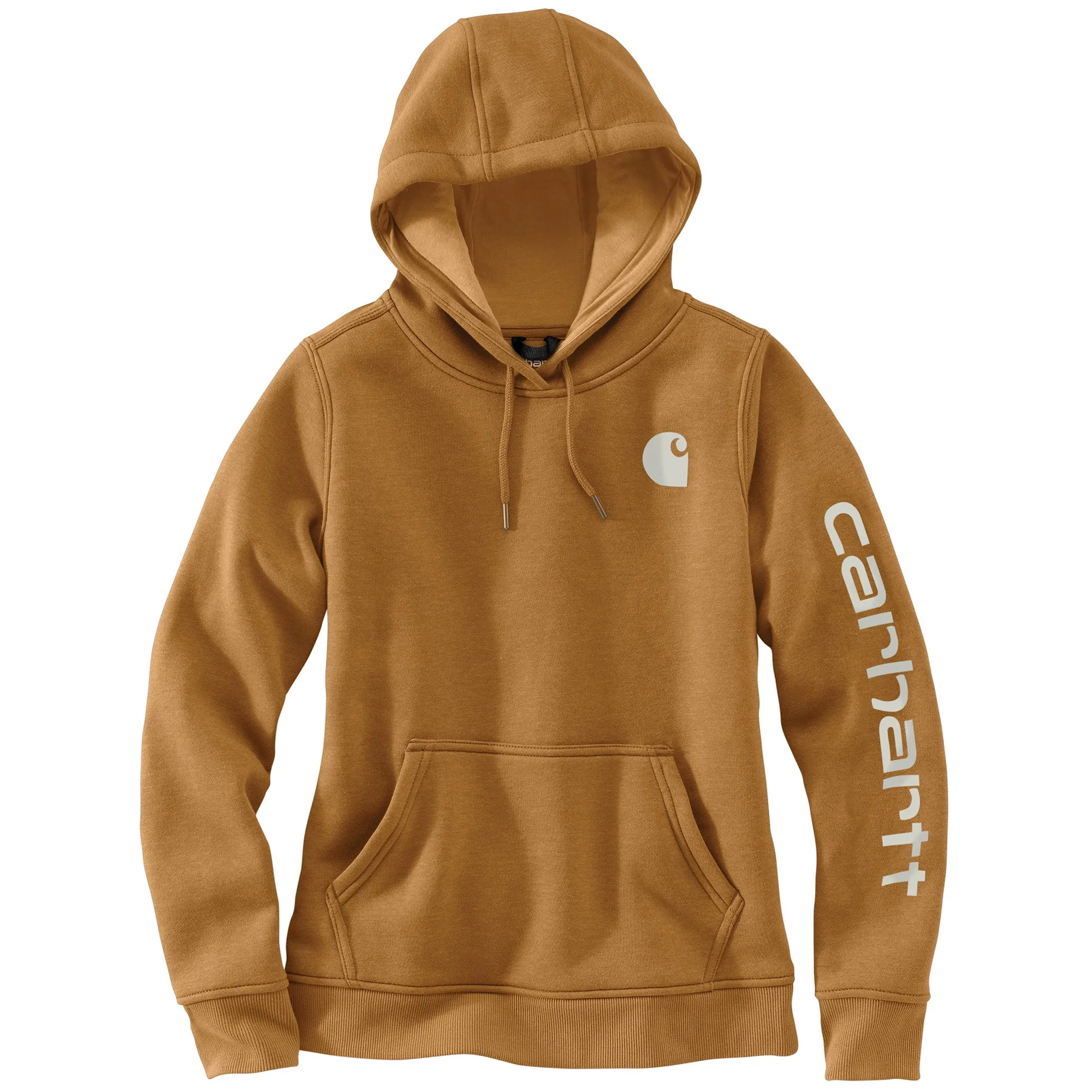 Carhartt Women's Clarksburg Graphic Sleeve Hoodie_Carhartt Brown sold by Work World product image thumbnail 2