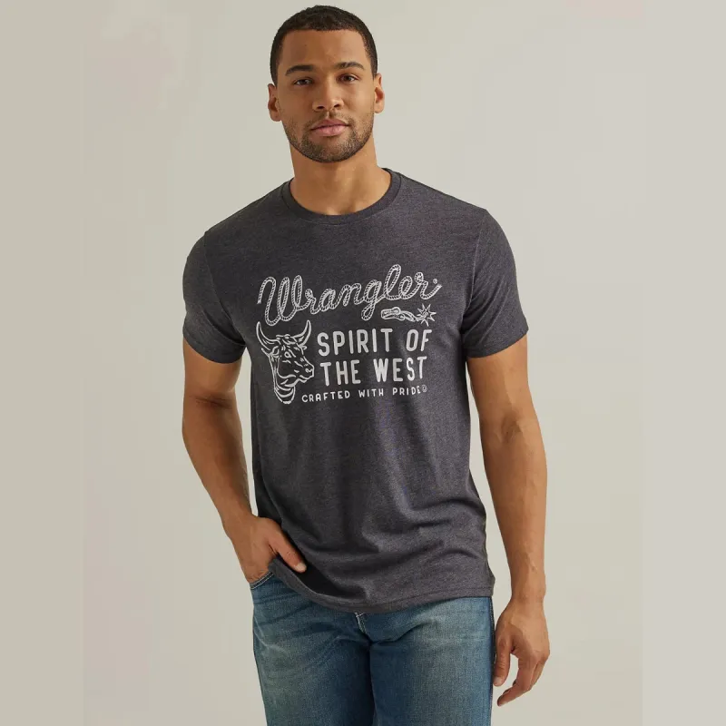 Wrangler Men's "Spirit of the West" Graphic Short Sleeve T-Shirt sold by Work World