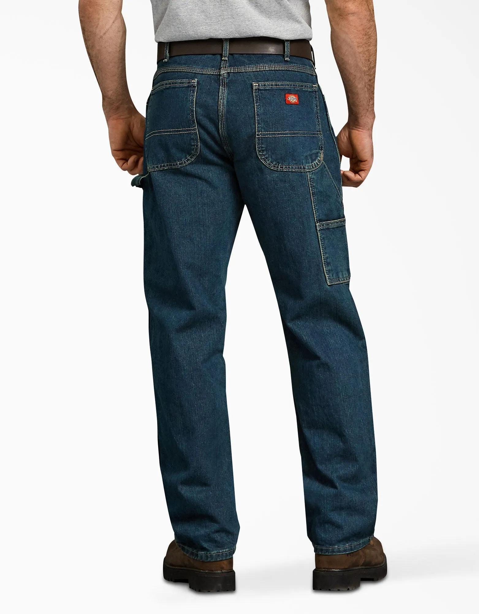 Dickies Men's Relaxed Fit Carpenter Denim Jean_Tinted Heritage Khaki sold by Work World product image thumbnail 2