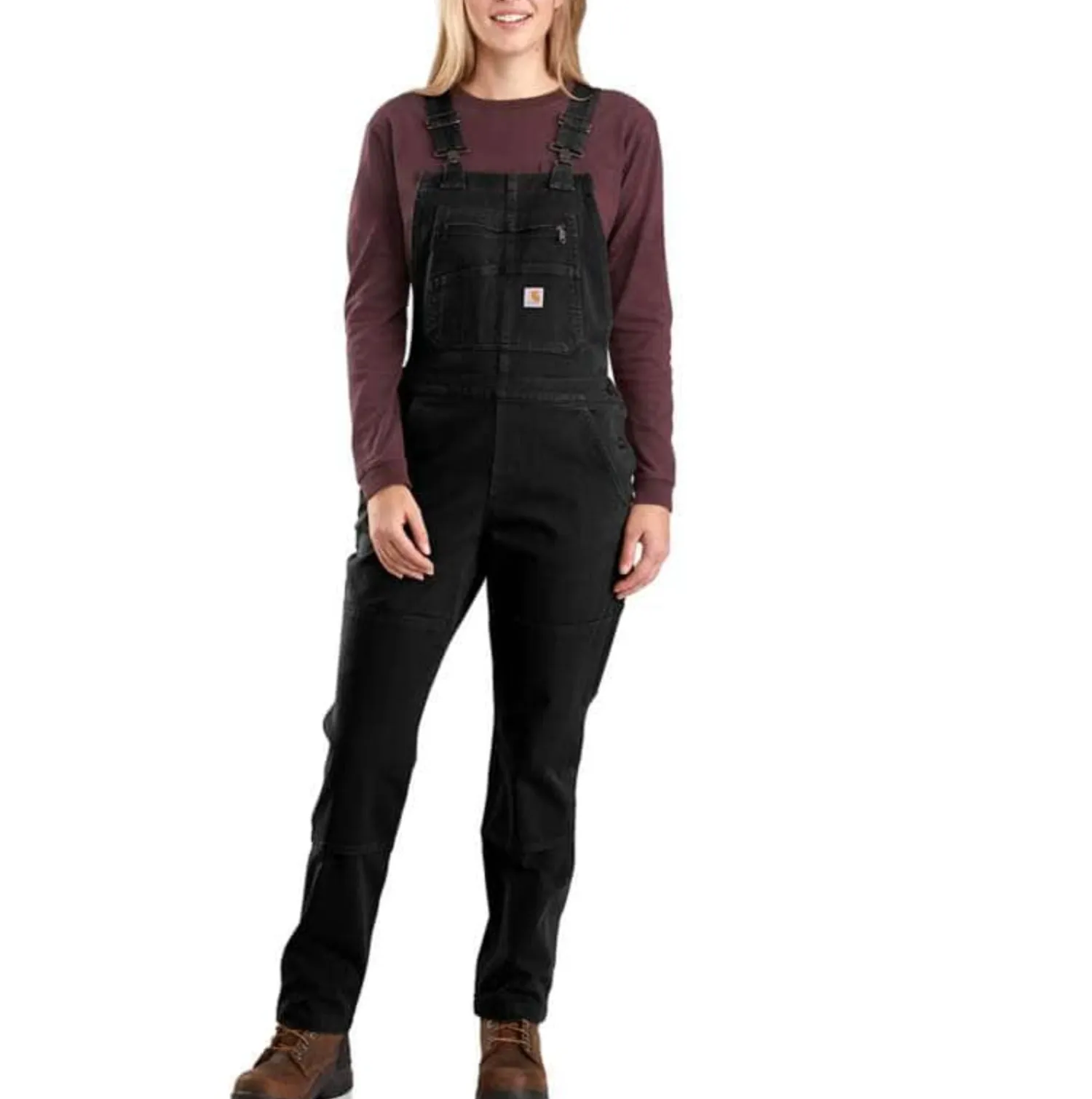 Carhartt Women's Rugged Flex Twill Double-Front Bib Overall sold by Work World