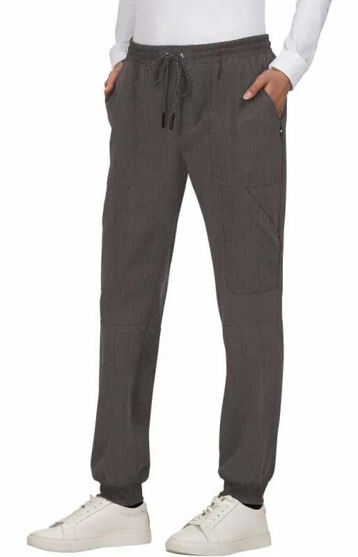 koi Women's Good Vibe Jogger Pant_Heather Grey sold by Work World