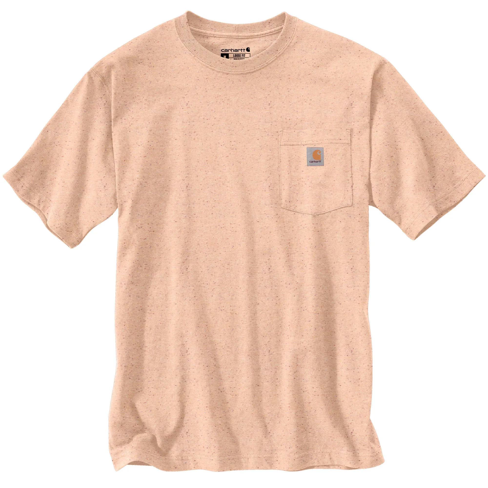 Carhartt Men's Short Sleeve Pocket T-Shirt_Pale Apricot Nep sold by Work World