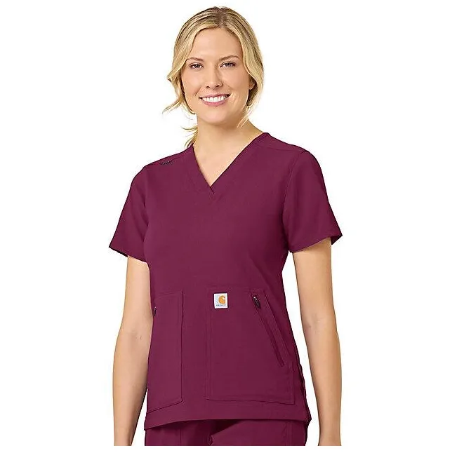 Carhartt Women's Rugged Flex® 4 Pocket V-Neck Scrub Top sold by Work World product image thumbnail 5