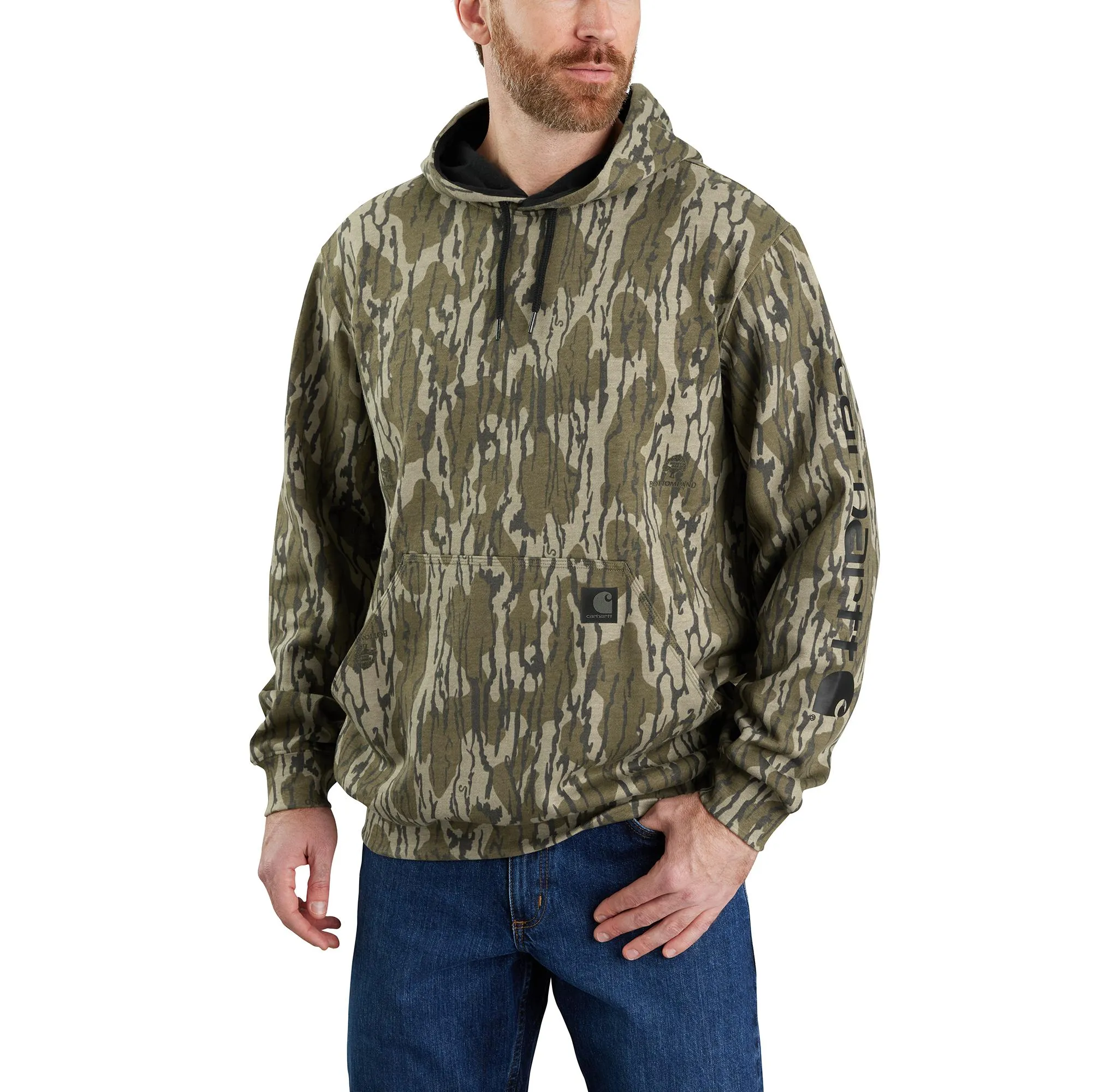 Carhartt Men's Loose Fit Camo Sleeve Graphic Sweatshirt sold by Work World