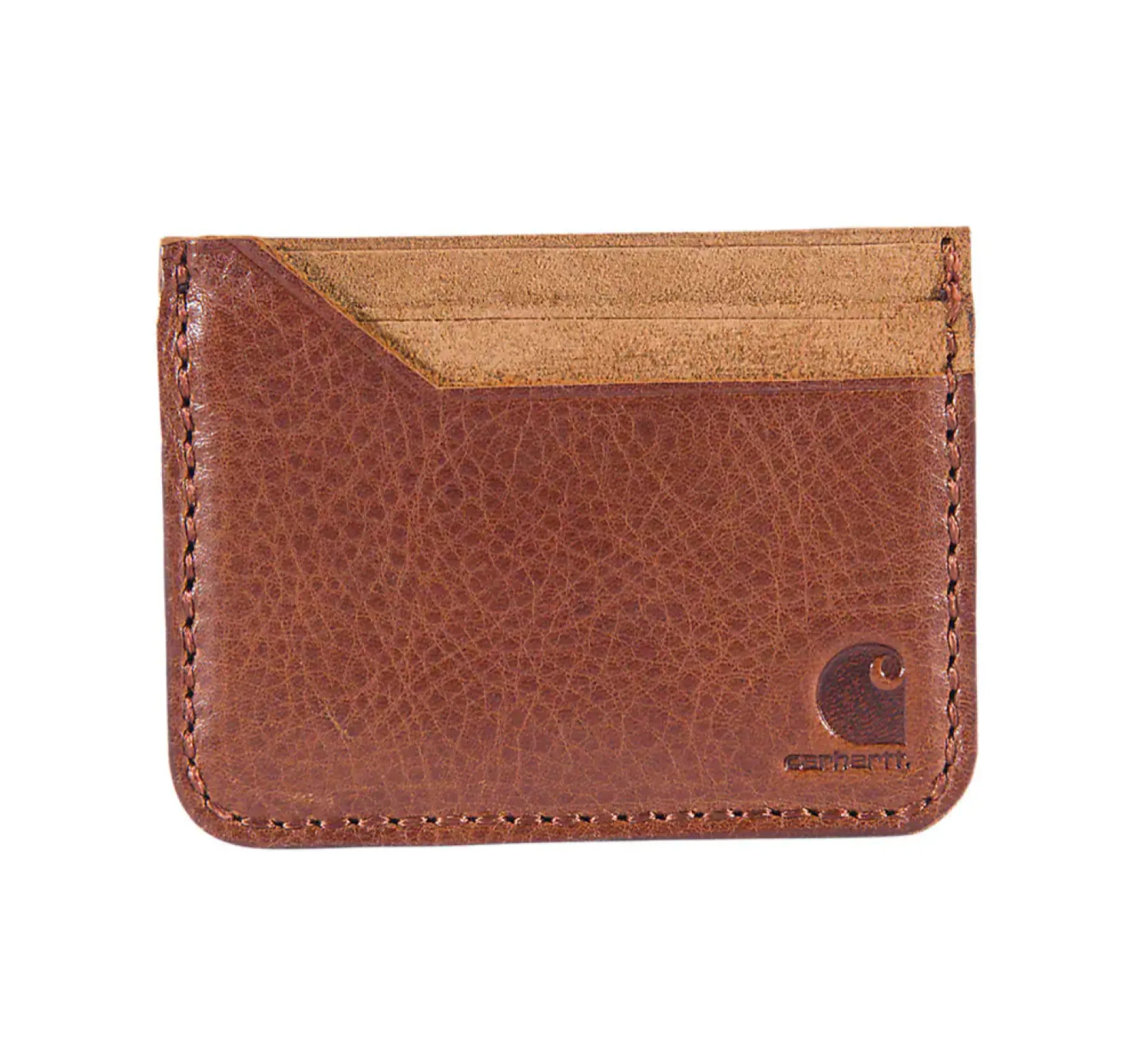 Carhartt Men's Patina Leather Front Pocket Logo Wallet sold by Work World