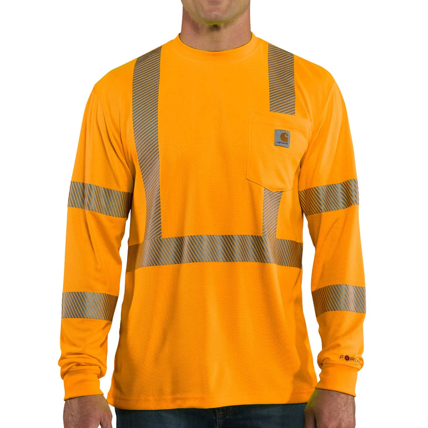Carhartt Men's Force Class 3 Hi-Vis Long Sleeve T-Shirt sold by Work World product image thumbnail 3