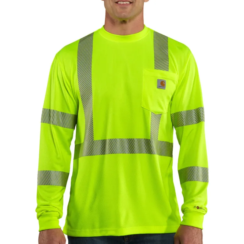 Carhartt Men's Force Class 3 Hi-Vis Long Sleeve T-Shirt sold by Work World