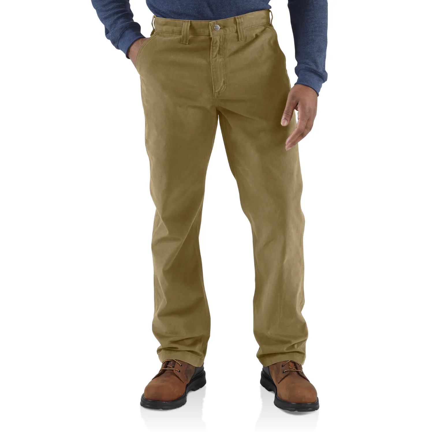 Carhartt Men's Rugged Work Khaki Pant sold by Work World