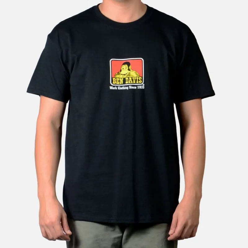 Ben Davis Men's Classic Logo Short Sleeve T-Shirt_Black sold by Work World