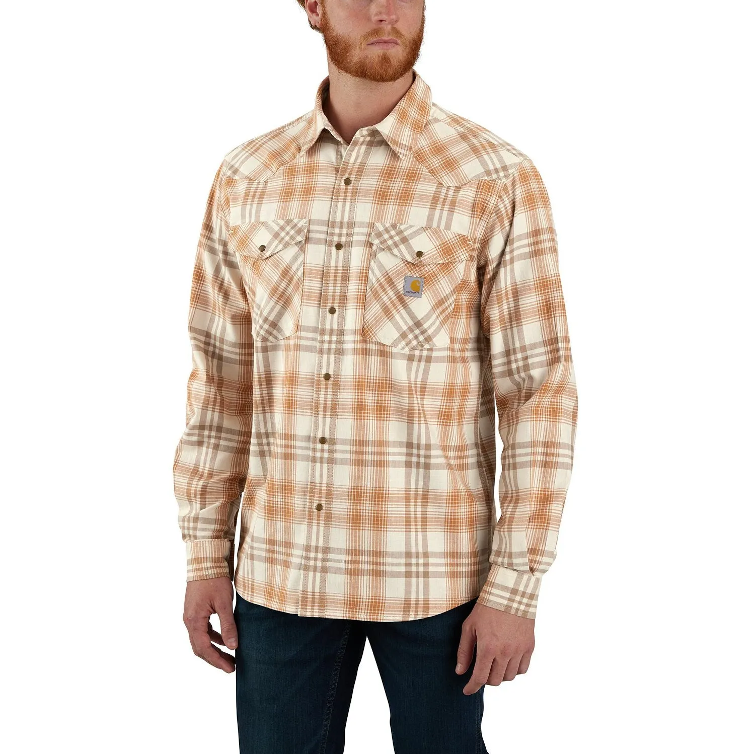Carhartt Men's Montana Relaxed Fit Lightweight Plaid Button-Down Work Shirt sold by Work World