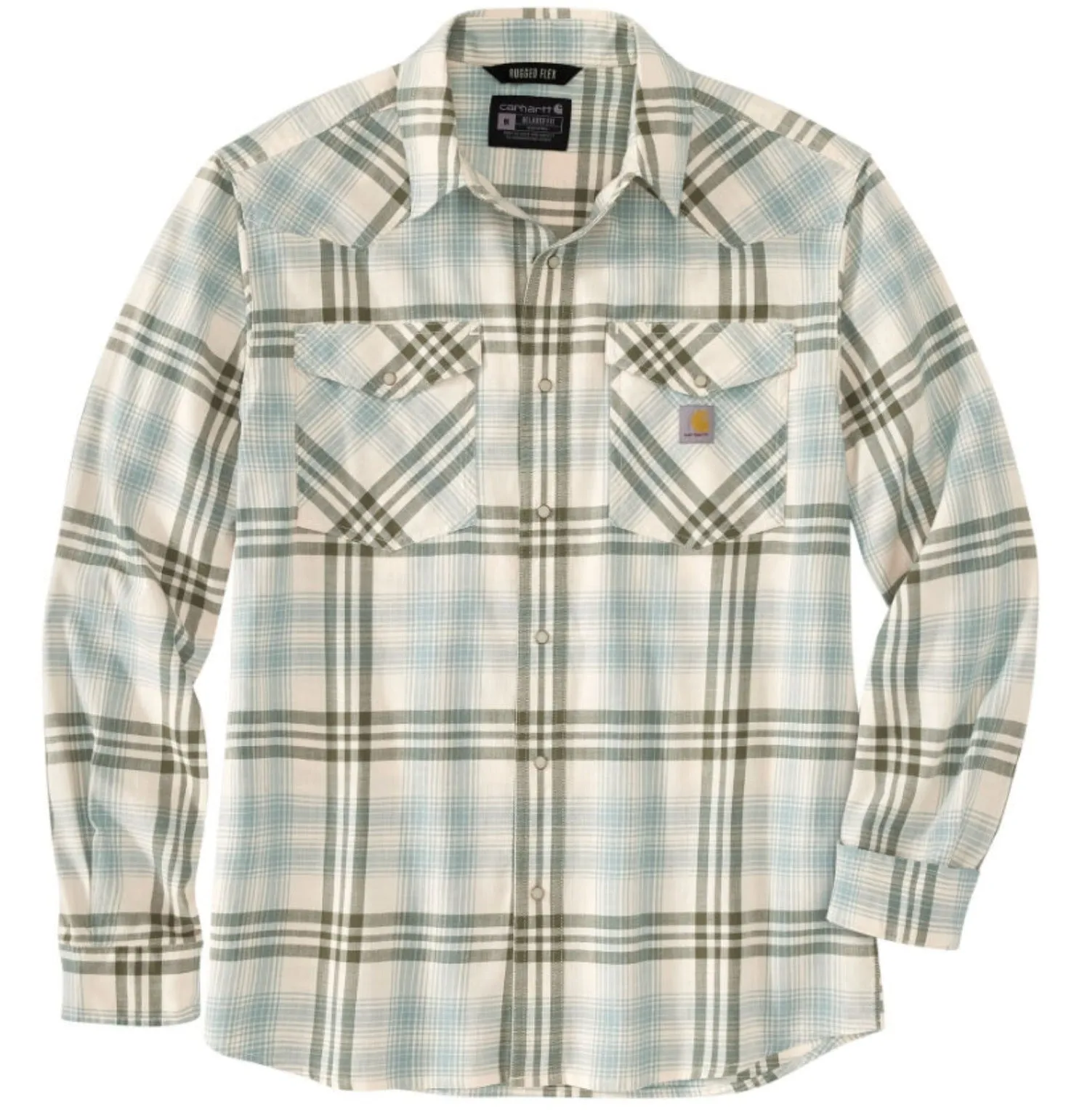 Carhartt Men's Montana Relaxed Fit Lightweight Plaid Button-Down Work Shirt sold by Work World product image thumbnail 4