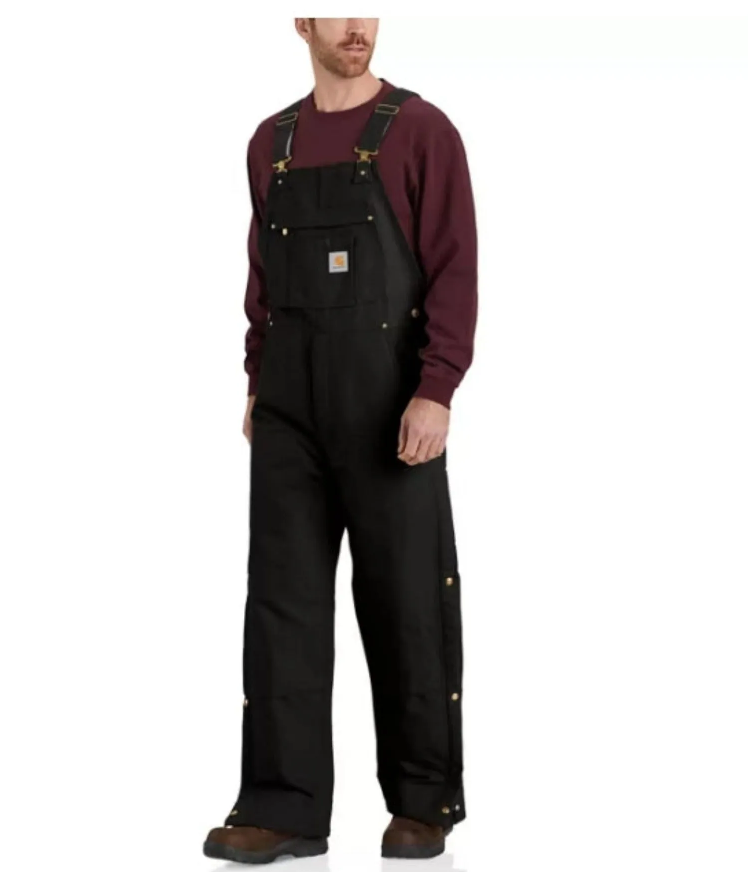 Carhartt Men's Loose Fit Firm Duck Insulted Bib Overall sold by Work World
