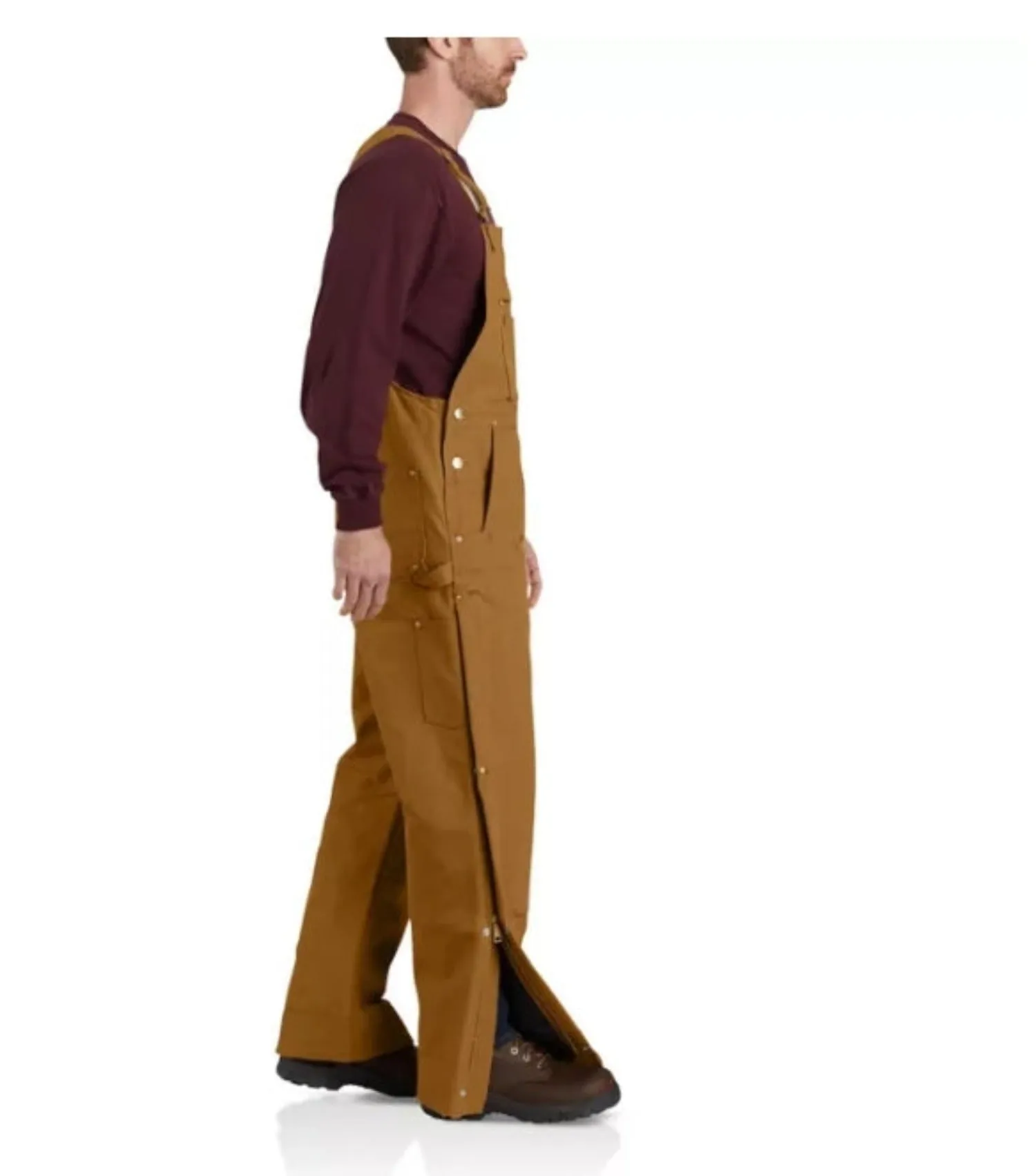 Carhartt Men's Loose Fit Firm Duck Insulted Bib Overall sold by Work World product image thumbnail 3
