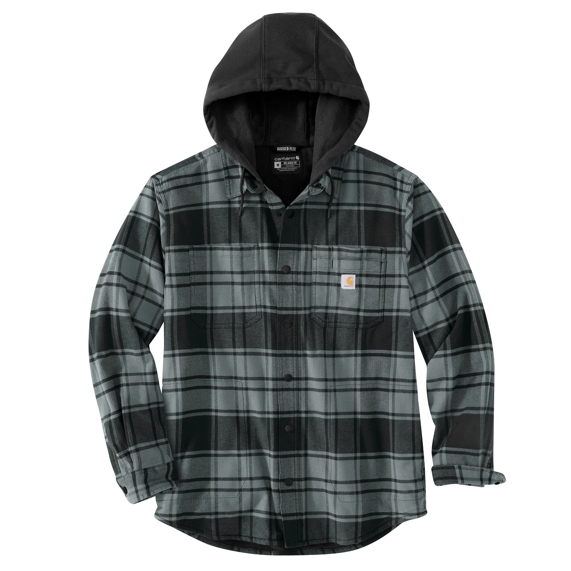 Carhartt Men's Rugged Flex® Flannel Hooded Shirt Jac sold by Work World
