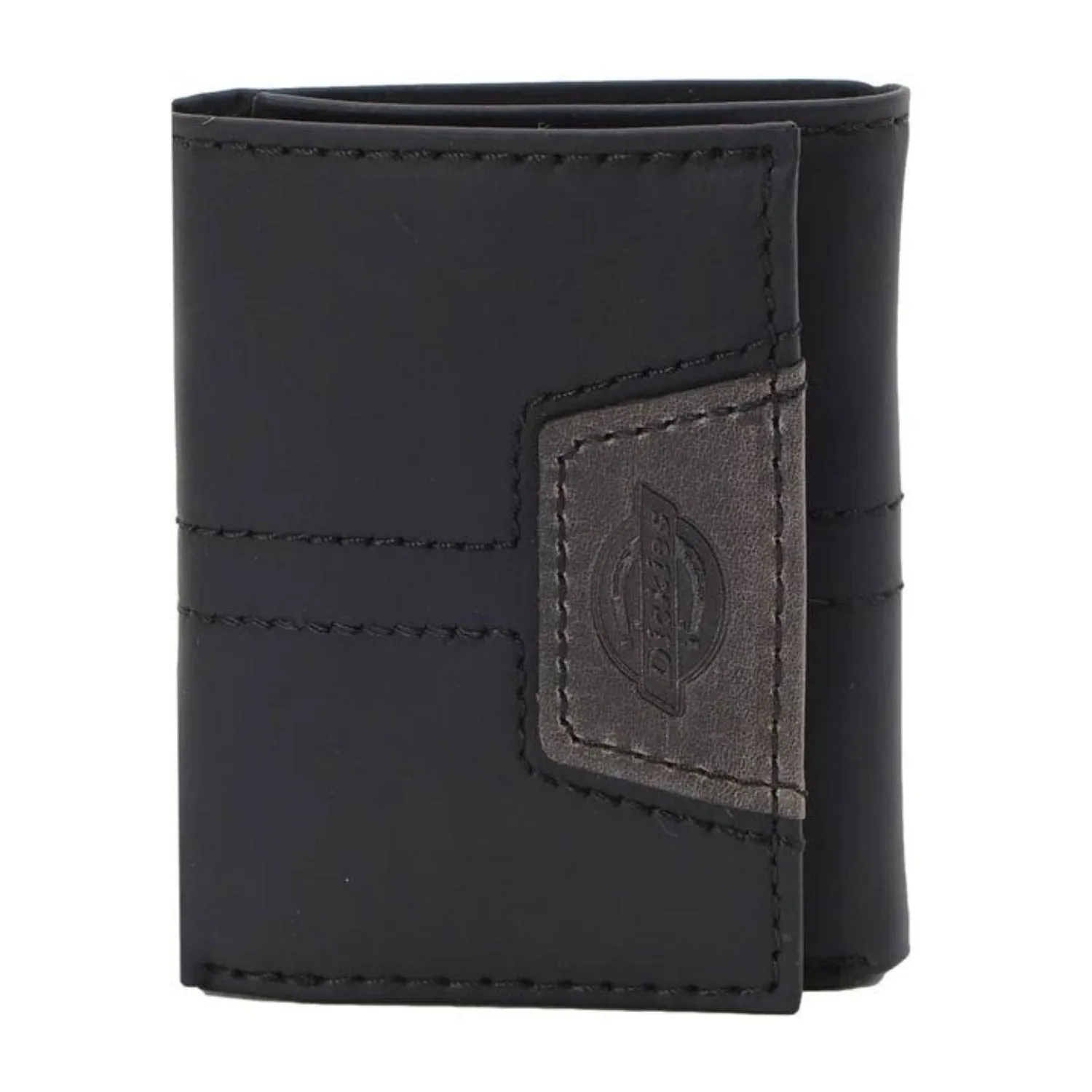 Dickies Leather Logo Patch Trifold Wallet sold by Work World