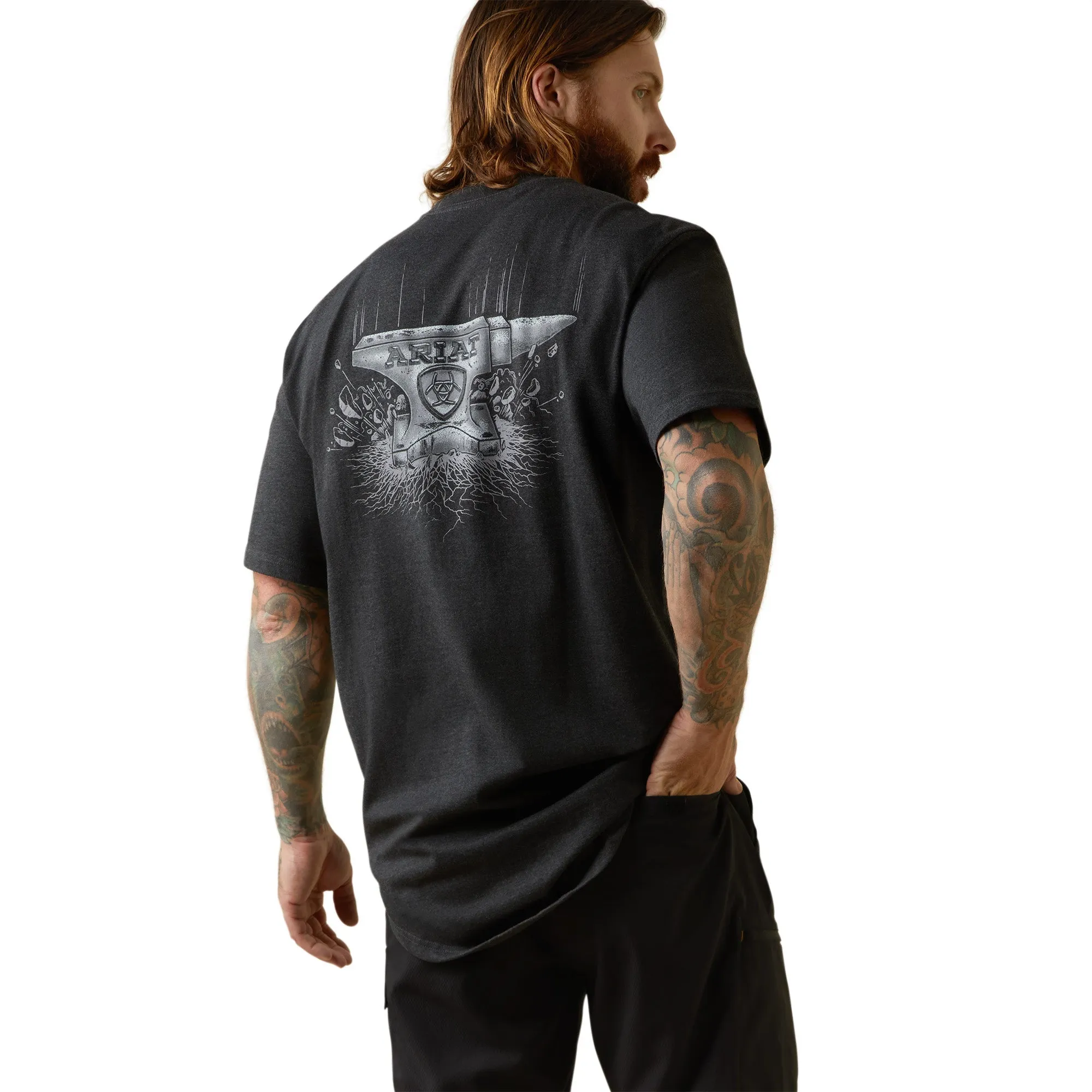 Ariat Men's Rebar Cotton Strong Anvil Force T-Shirt sold by Work World