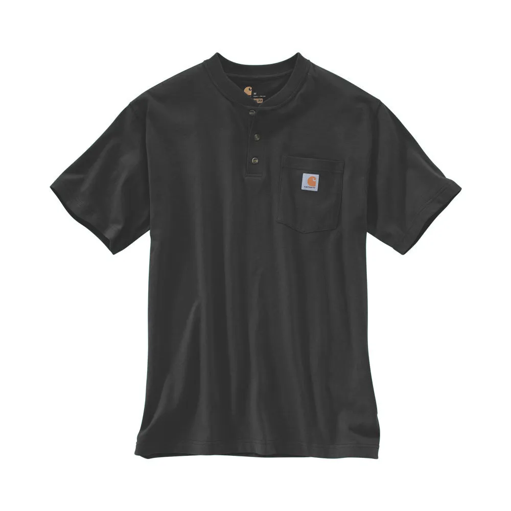 Carhartt Men's Short Sleeve Pocket Henley_Black sold by Work World product image thumbnail 2
