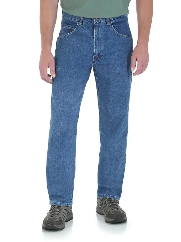 Wrangler® Rugged Wear® Men's Relaxed Stretch Flex Jean sold by Work World