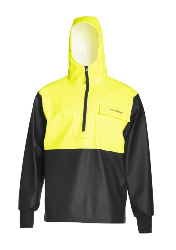 Grundéns Men's Neptune 103 Hi-Vis Waterproof Hooded Commercial Fishing Pullover Anorak sold by Work World