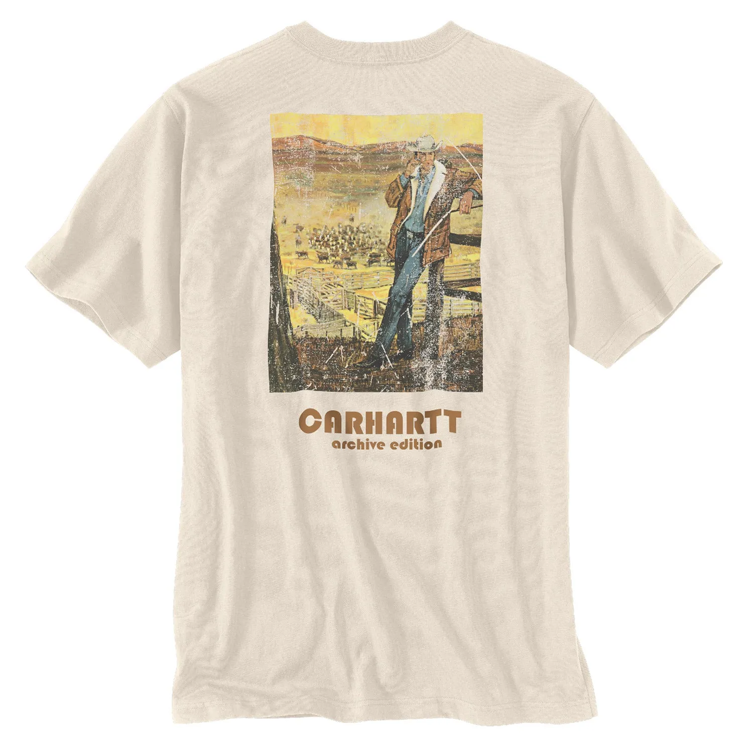 Carhartt Men's Relaxed Fit Heavyweight Farm Graphic Pocket T-Shirt sold by Work World product image thumbnail 4