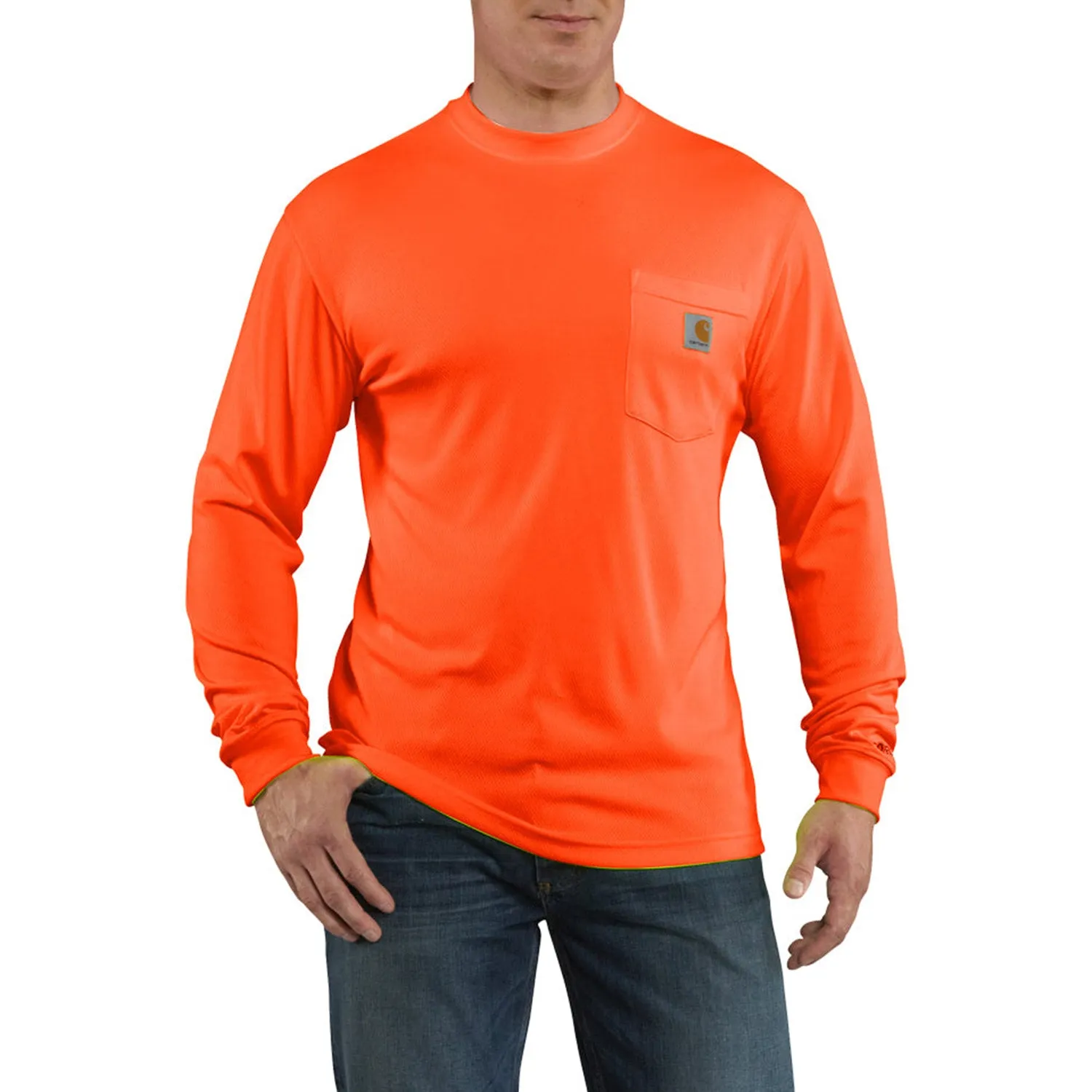Carhartt Men's Force Color Enhanced Hi-Vis Long Sleeve T-Shirt sold by Work World product image thumbnail 4