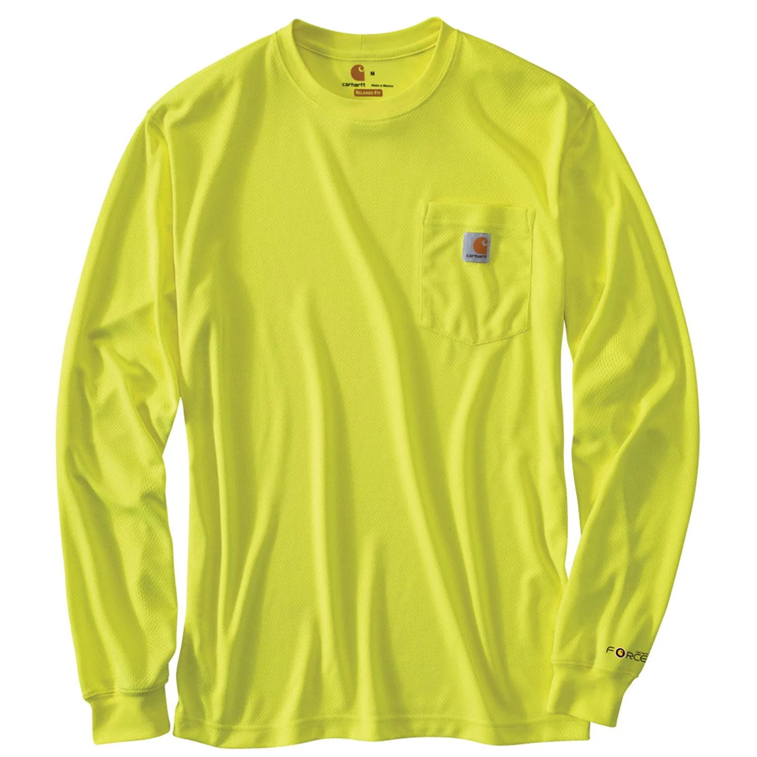 Carhartt Men's Force Color Enhanced Hi-Vis Long Sleeve T-Shirt sold by Work World product image thumbnail 3