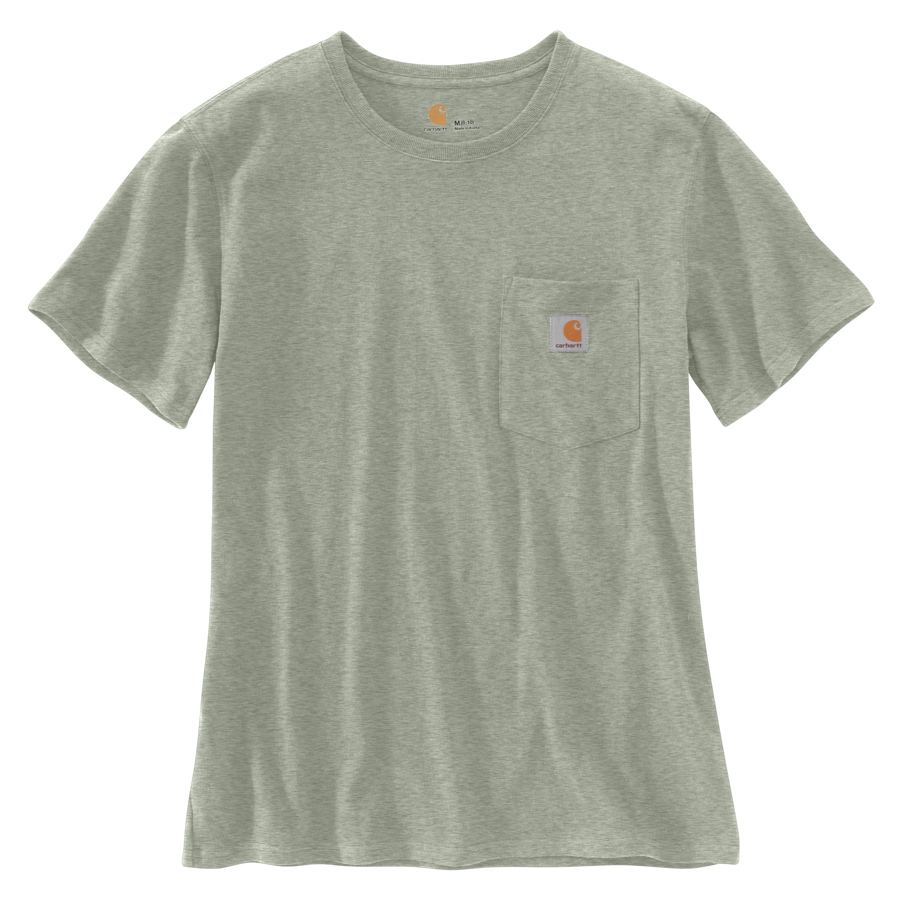 Carhartt Women's Short Sleeve Pocket T-Shirt_Tinted Sage Heather sold by Work World