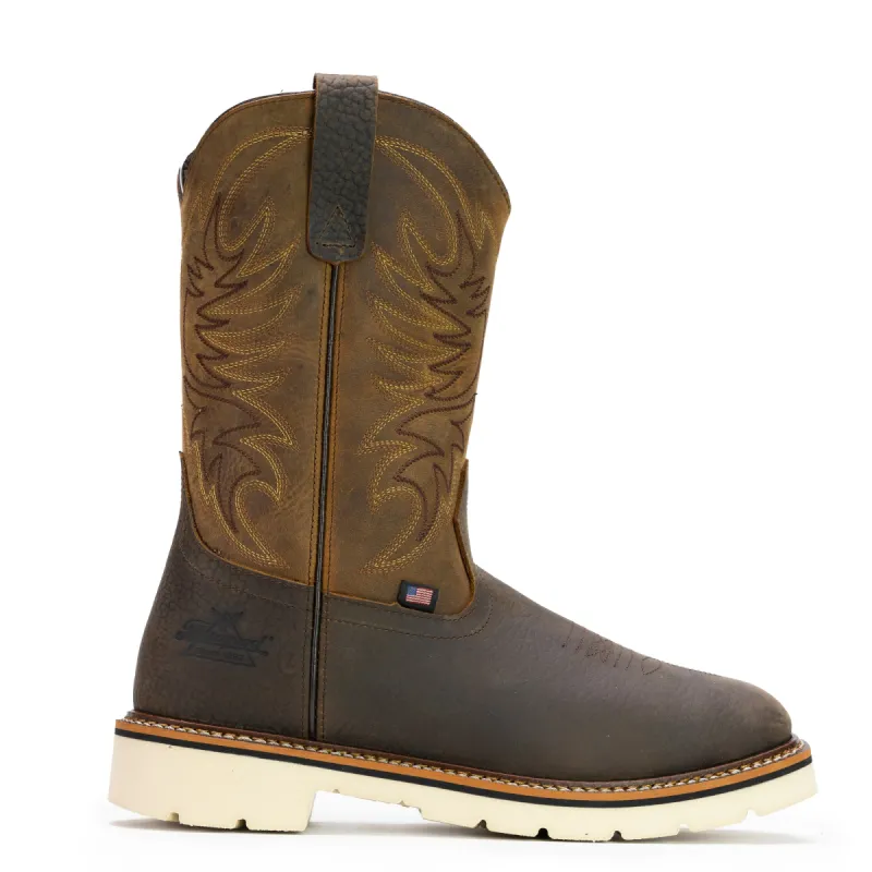 Thorogood Men's American Heritage Square Toe 11" EH Western Boot sold by Work World