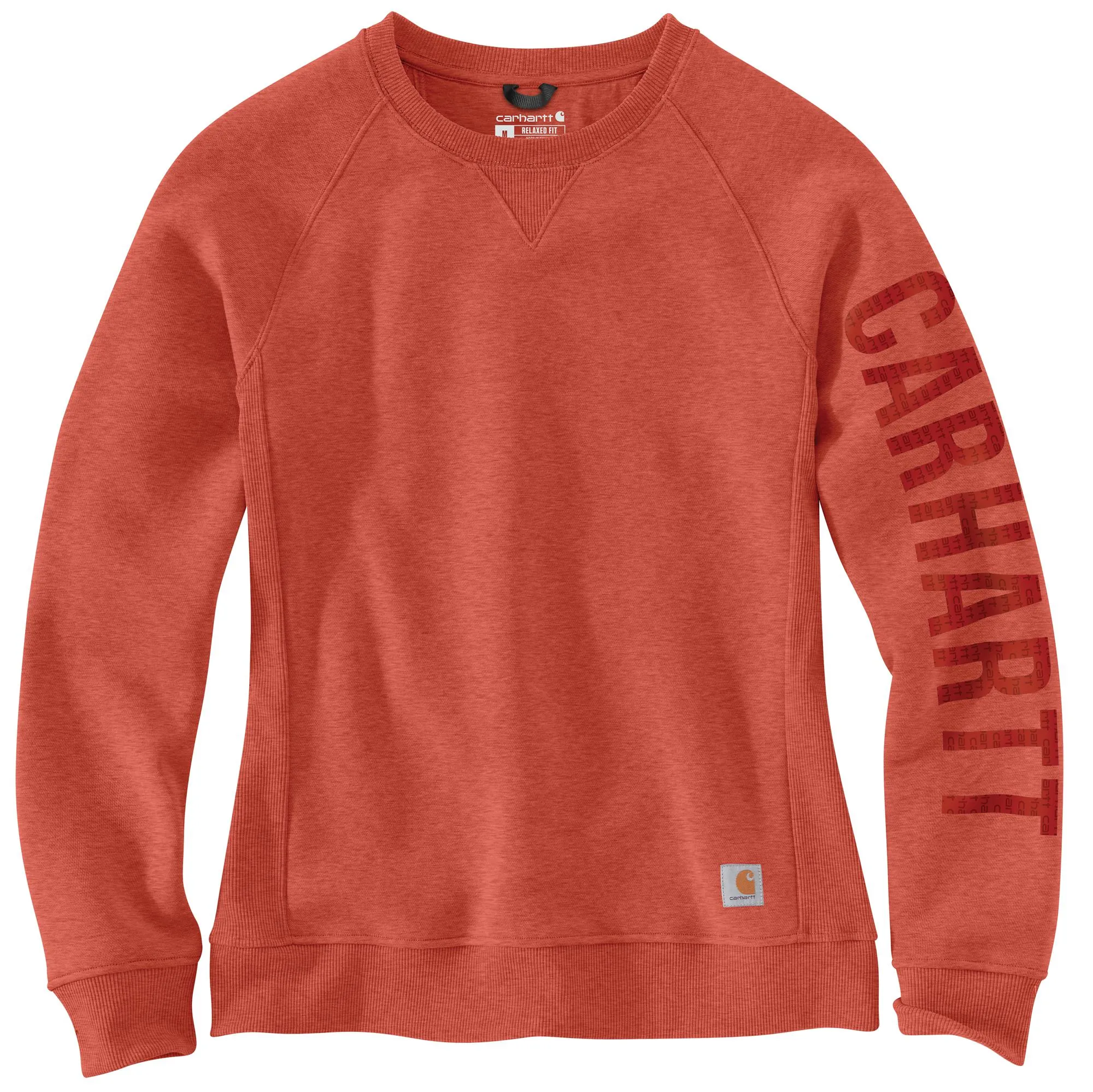 Carhartt Women's Crewneck Graphic Sweatshirt_Earthen Clay Heather sold by Work World product image thumbnail 2