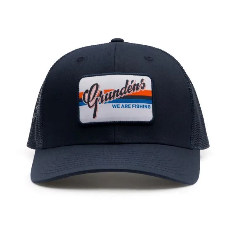 Grundens Script Trucker Hat sold by Work World