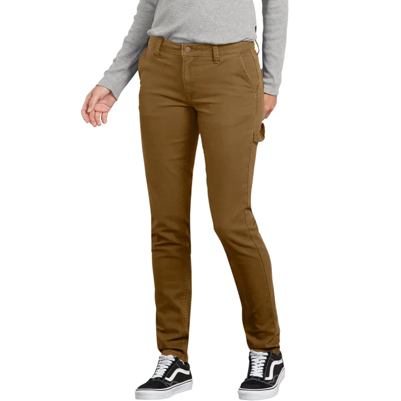Dickies Women's Duck Slim Fit Carpenter Pant sold by Work World
